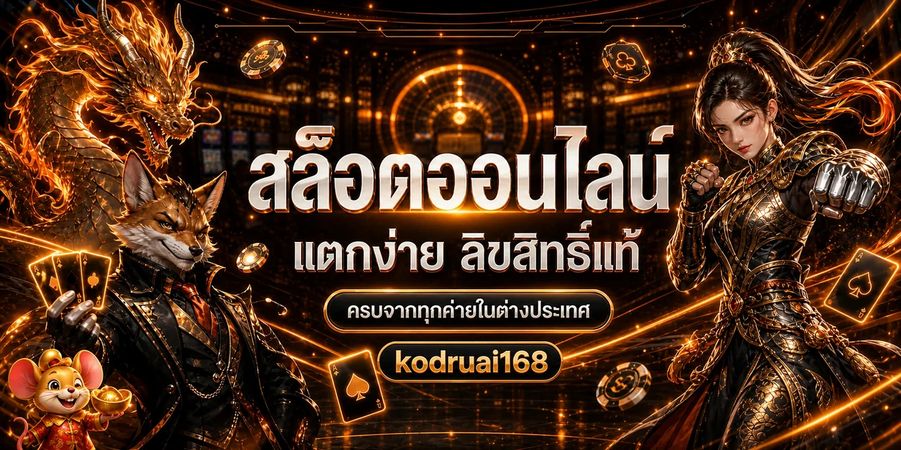 แบนเนอร์ kodruai168 สล็อตเว็บตรงและเกม PG Soft